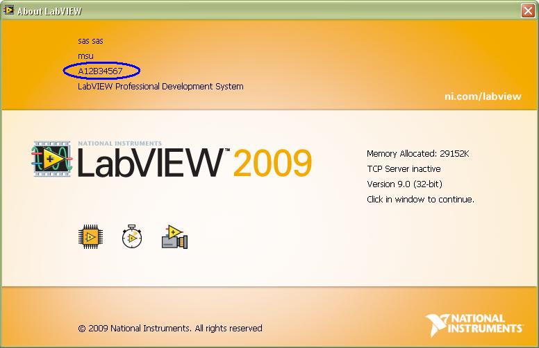 Serial Number Labview